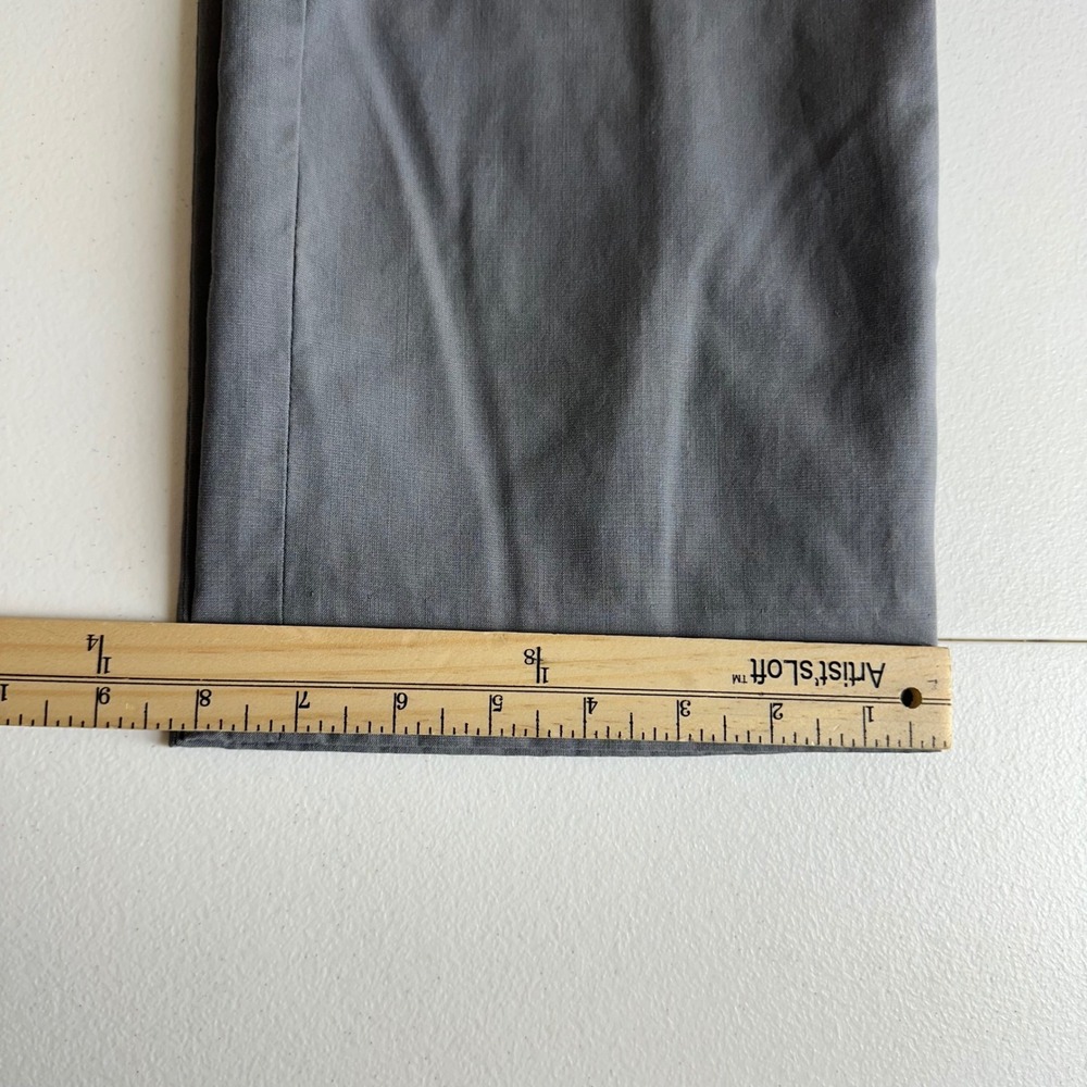 Talbots Stretch Dress Pants Size 4‎ Gray Wool Silk Straight Leg Career Slacks - Picture 13 of 14